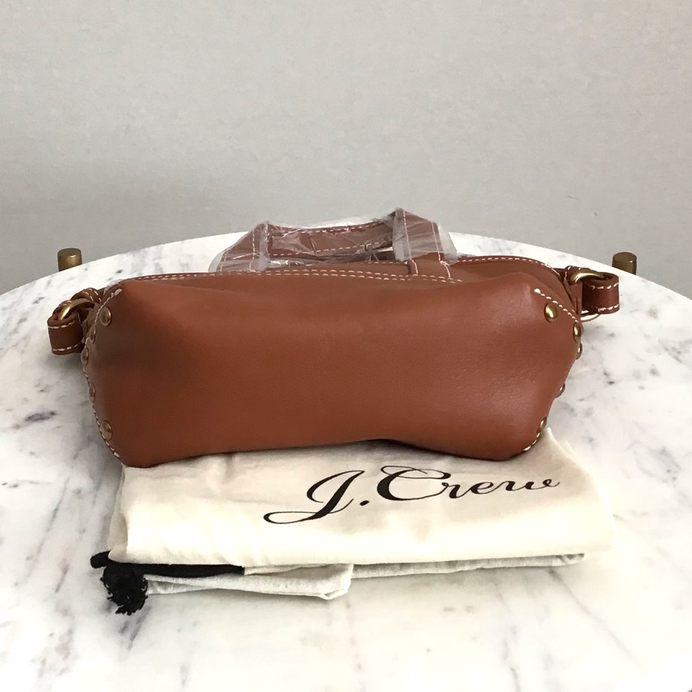 J. CREW Leather Mini Montauk Tote Bag New - Picture 7 of 14